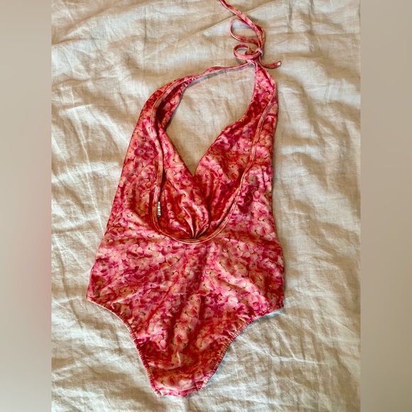Adriana Degreas Hydrangeas Halter Swimsuit L - Picture 6 of 6